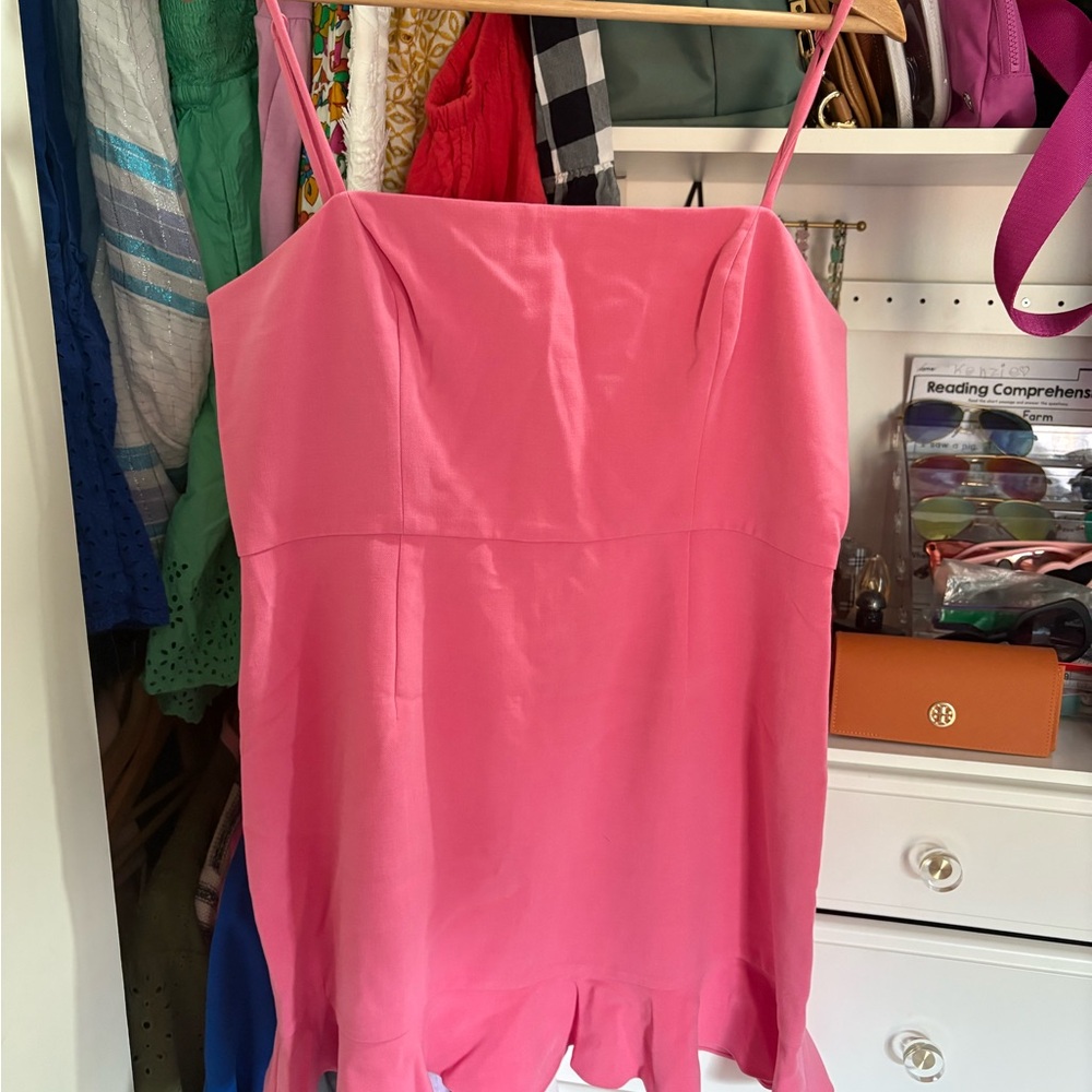 French Connection Pink Spaghetti Strap Dress